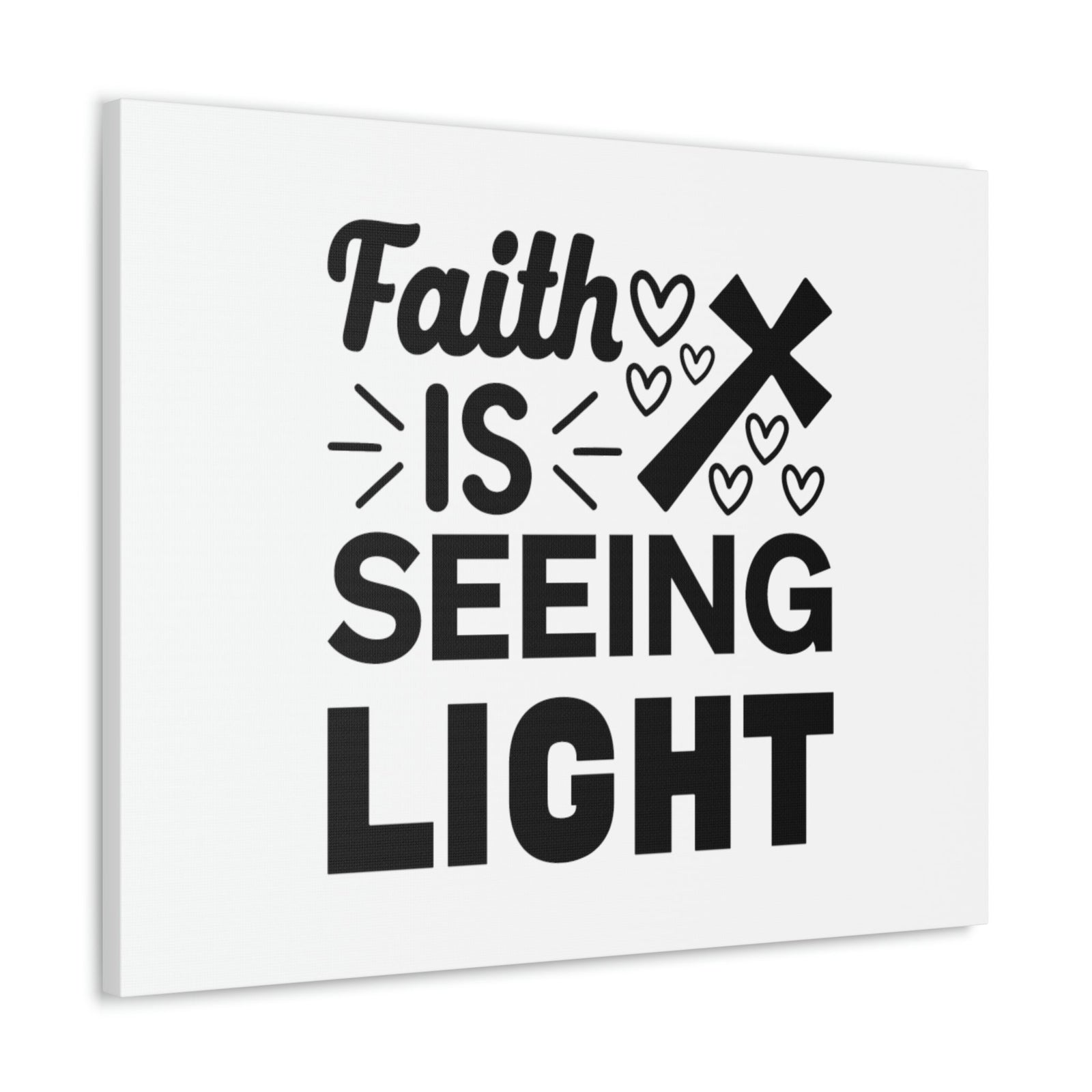 Scripture Walls Faith Is Seeing Light John 8:12 Cross Christian Wall Art Bible Verse Print Ready to Hang Unframed-Express Your Love Gifts