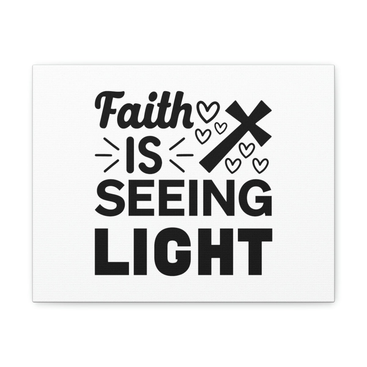 Scripture Walls Faith Is Seeing Light John 8:12 Cross Christian Wall Art Bible Verse Print Ready to Hang Unframed-Express Your Love Gifts