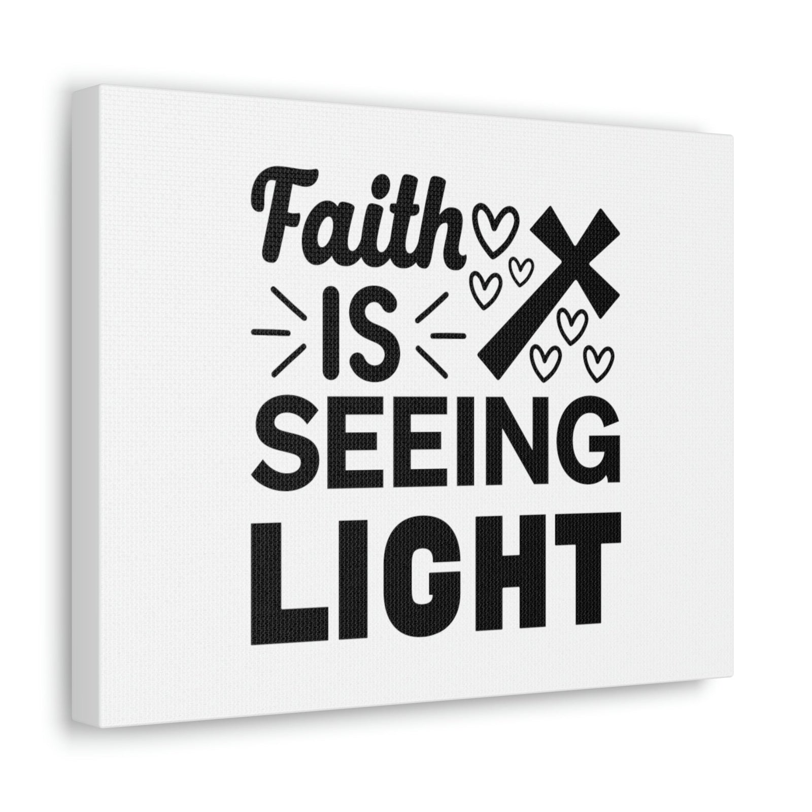Scripture Walls Faith Is Seeing Light John 8:12 Cross Christian Wall Art Bible Verse Print Ready to Hang Unframed-Express Your Love Gifts