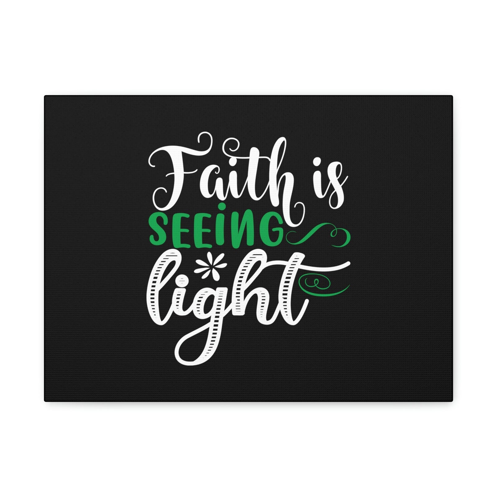 Scripture Walls Faith Is Seeing Light John 8:12 Green Christian Wall Art Bible Verse Print Ready to Hang Unframed-Express Your Love Gifts
