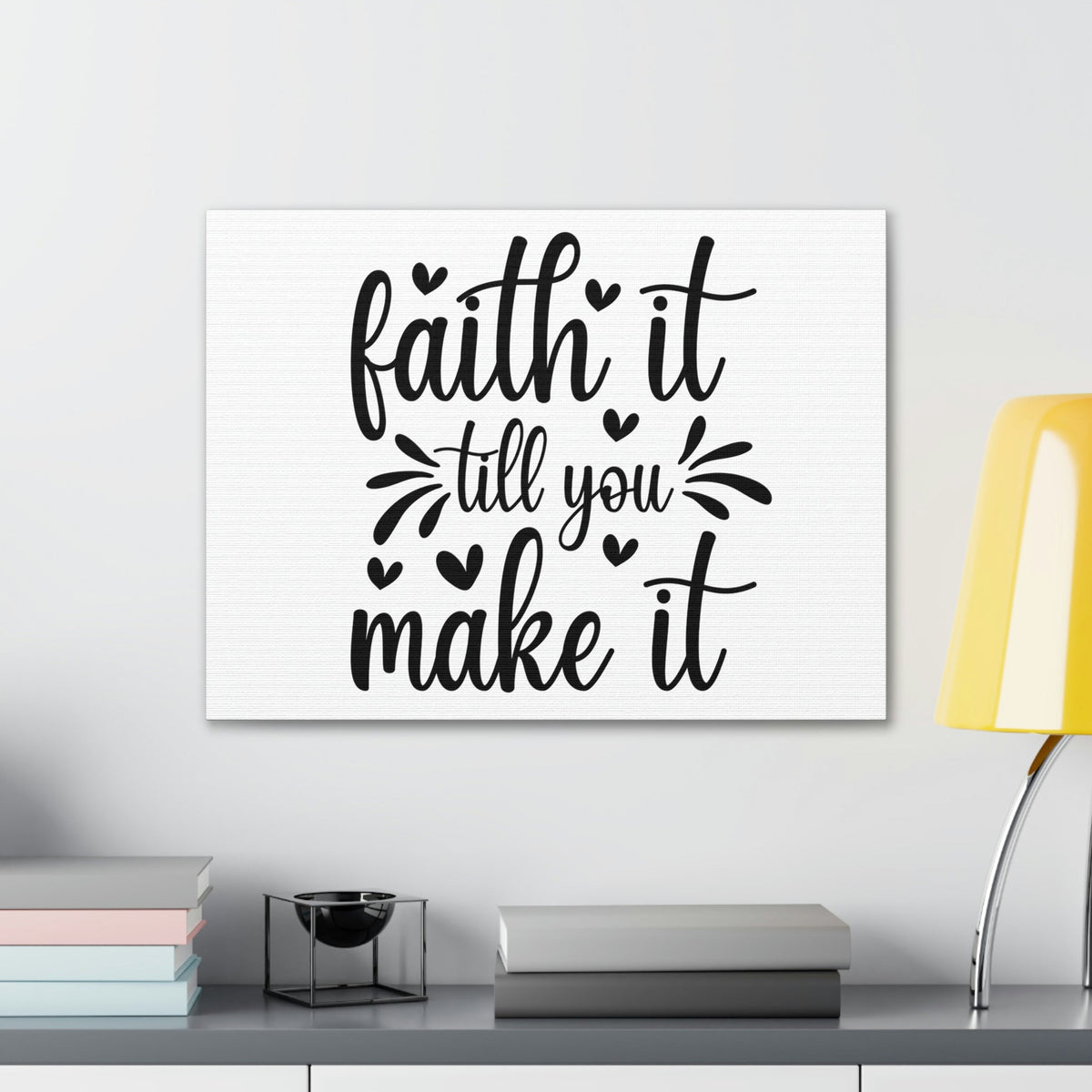 Scripture Walls Faith It Till You Make It Isaiah 26:4 Christian Wall Art Bible Verse Print Ready to Hang Unframed-Express Your Love Gifts