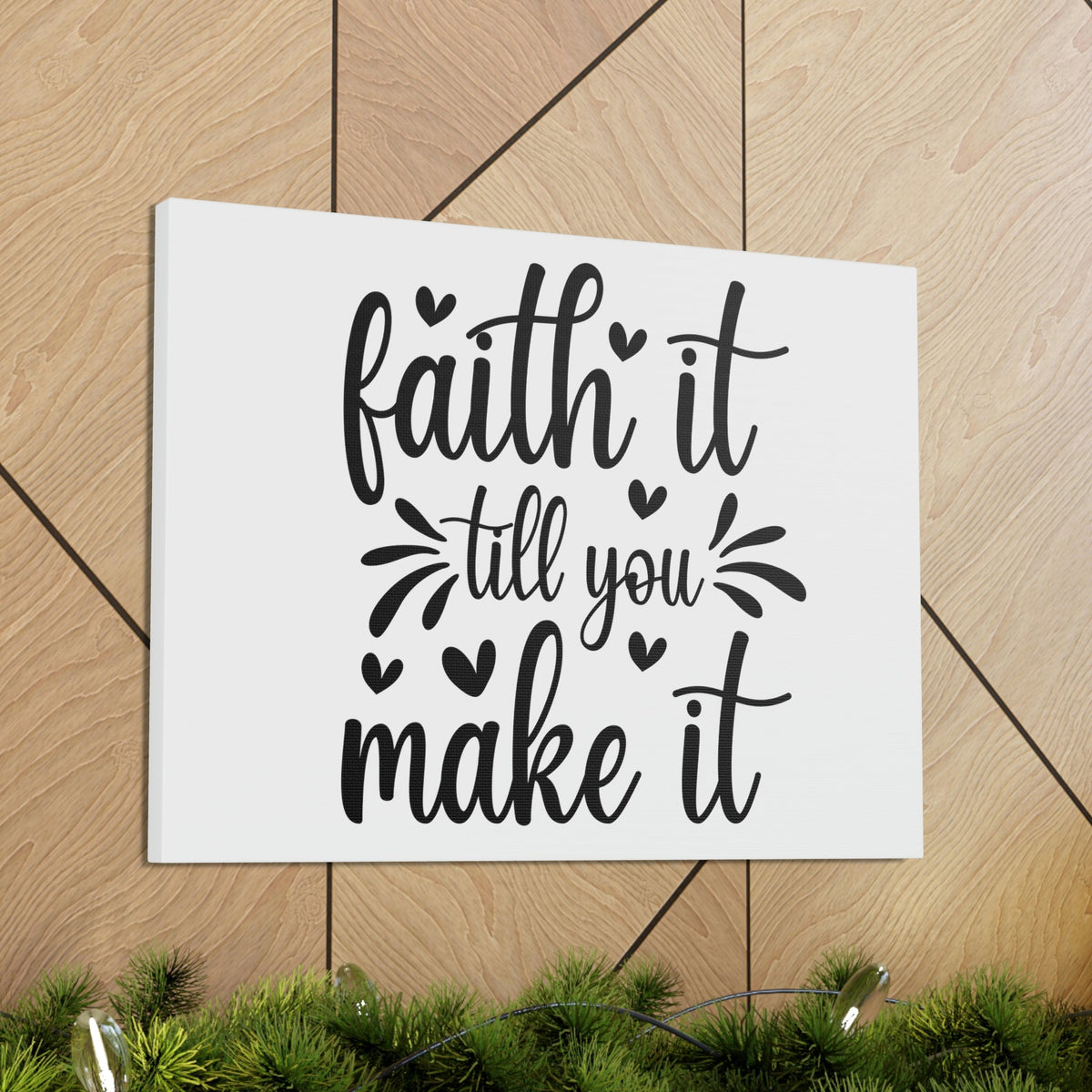 Scripture Walls Faith It Till You Make It Isaiah 26:4 Christian Wall Art Bible Verse Print Ready to Hang Unframed-Express Your Love Gifts