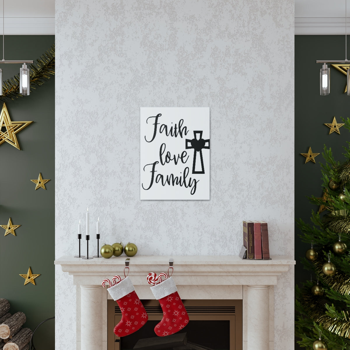 Scripture Walls Faith Love And Family Exodus 20:12 Christian Wall Art Print Ready to Hang Unframed-Express Your Love Gifts