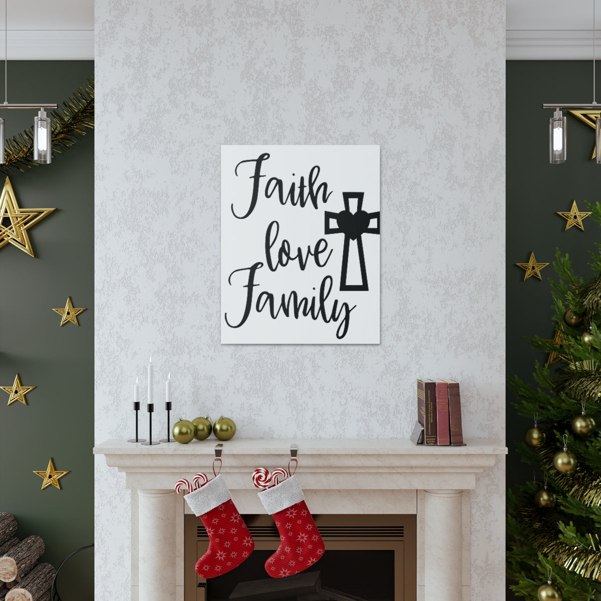 Scripture Walls Faith Love And Family Exodus 20:12 Christian Wall Art Print Ready to Hang Unframed-Express Your Love Gifts
