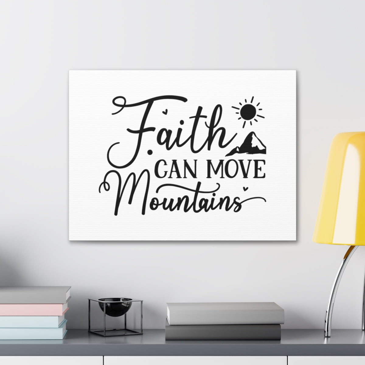 Scripture Walls Faith Mountains Mark 9:23 Christian Wall Art Bible Verse Print Ready to Hang Unframed-Express Your Love Gifts