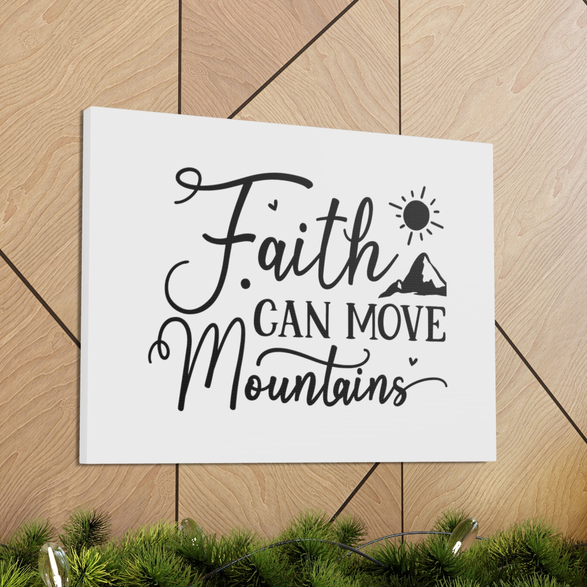 Scripture Walls Faith Mountains Mark 9:23 Christian Wall Art Bible Verse Print Ready to Hang Unframed-Express Your Love Gifts