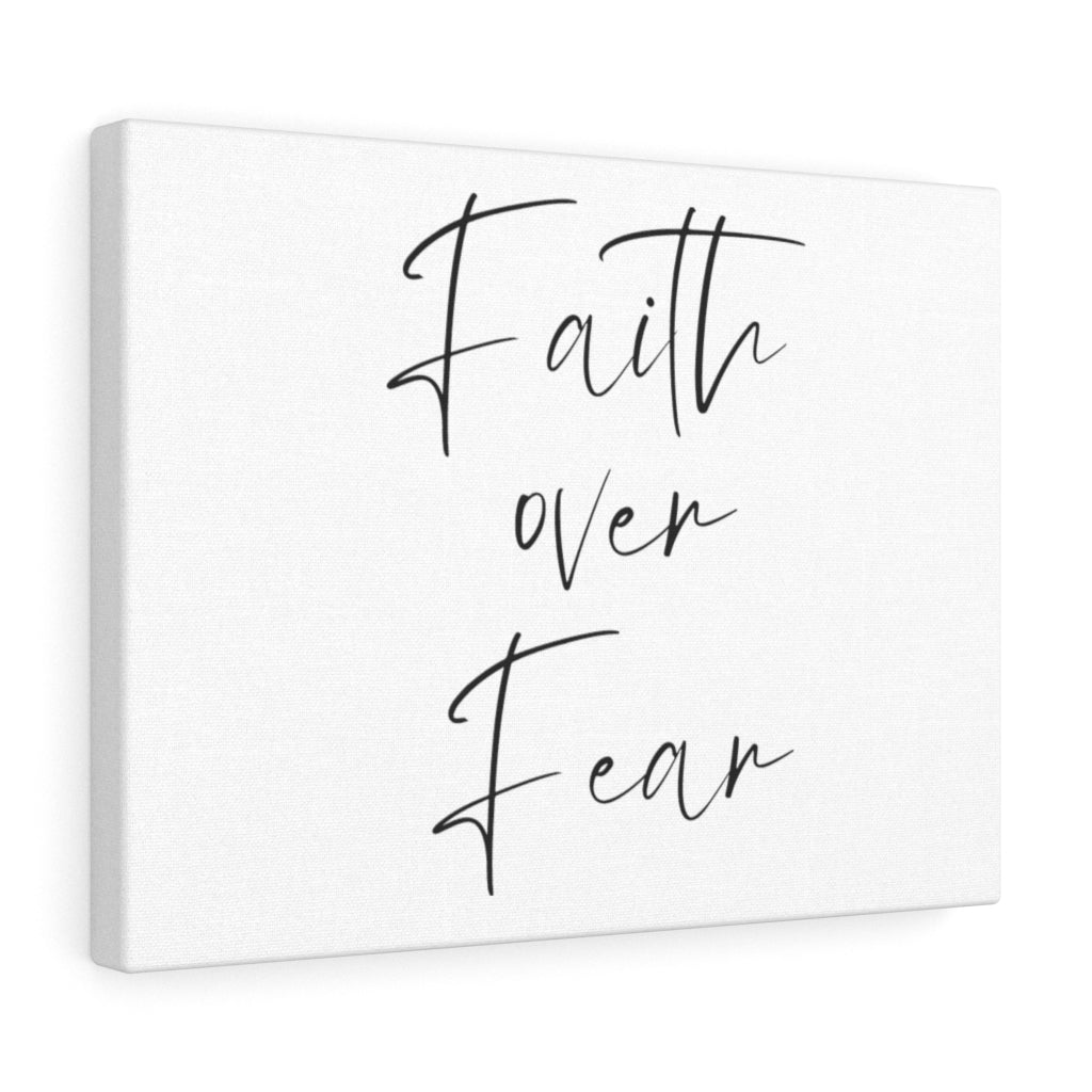 Scripture Walls Faith Over Fear Bible Verse Canvas Christian Wall Art Ready to Hang Unframed-Express Your Love Gifts