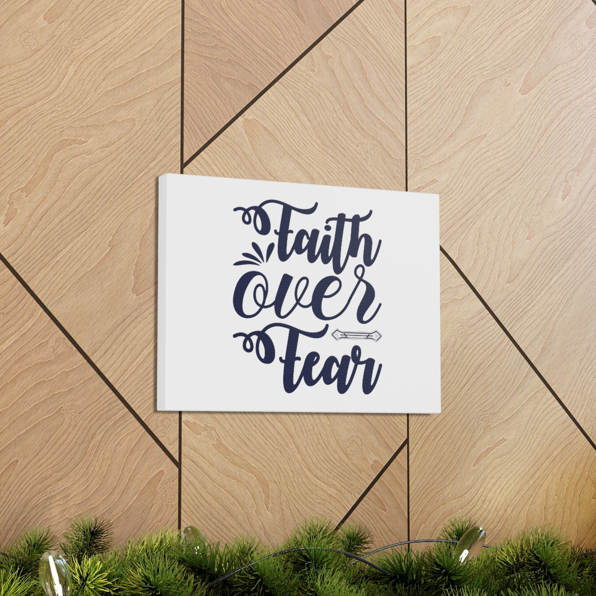 Scripture Walls Faith Over Fear DEUTERONOMY 31:6 Christian Wall Art Bible Verse Print Ready to Hang Unframed-Express Your Love Gifts