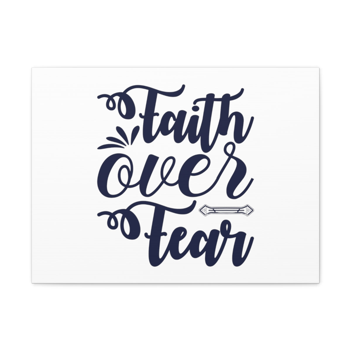 Scripture Walls Faith Over Fear DEUTERONOMY 31:6 Christian Wall Art Bible Verse Print Ready to Hang Unframed-Express Your Love Gifts