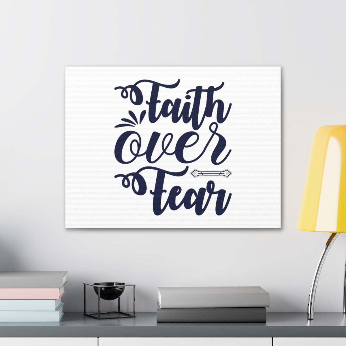 Scripture Walls Faith Over Fear DEUTERONOMY 31:6 Christian Wall Art Bible Verse Print Ready to Hang Unframed-Express Your Love Gifts