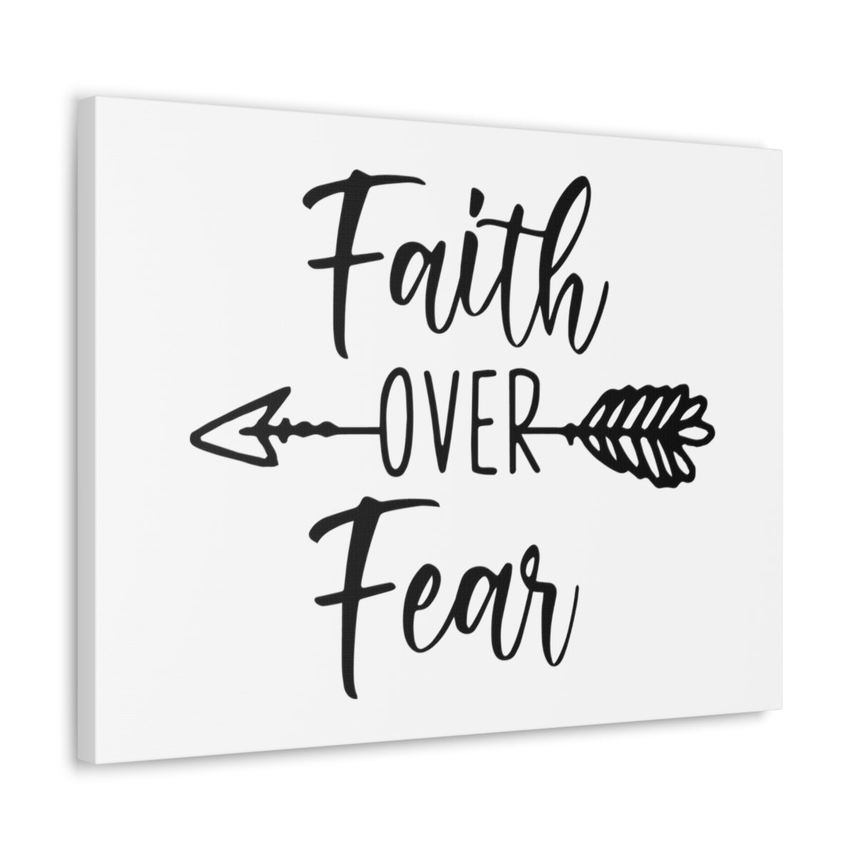 Scripture Walls Faith Over Fear Deuteronomy 31:6 Christian Wall Art Print Ready to Hang Unframed-Express Your Love Gifts