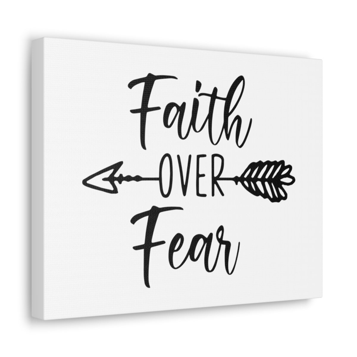 Scripture Walls Faith Over Fear Deuteronomy 31:6 Christian Wall Art Print Ready to Hang Unframed-Express Your Love Gifts