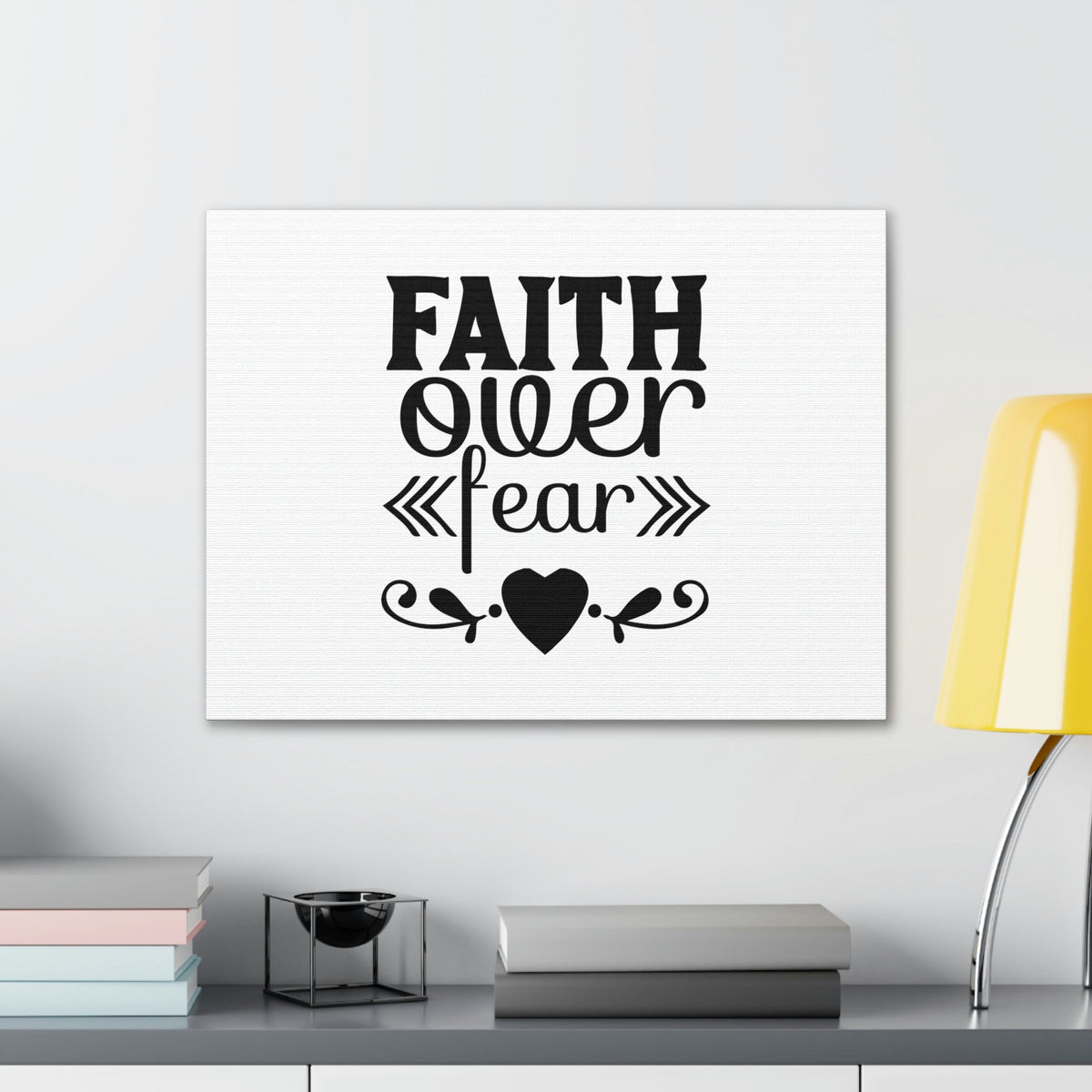 Scripture Walls Faith Over Fear Hebrews 11:1 Christian Wall Art Bible Verse Print Ready to Hang Unframed-Express Your Love Gifts