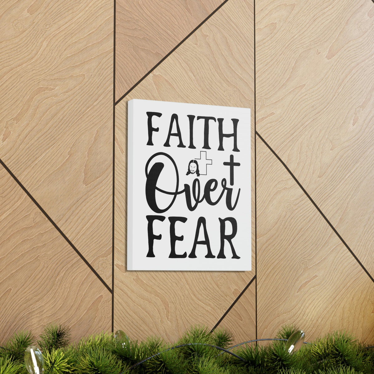 Scripture Walls Faith Over Fear Isaiah 41:10 Christian Wall Art Print Ready to Hang Unframed-Express Your Love Gifts