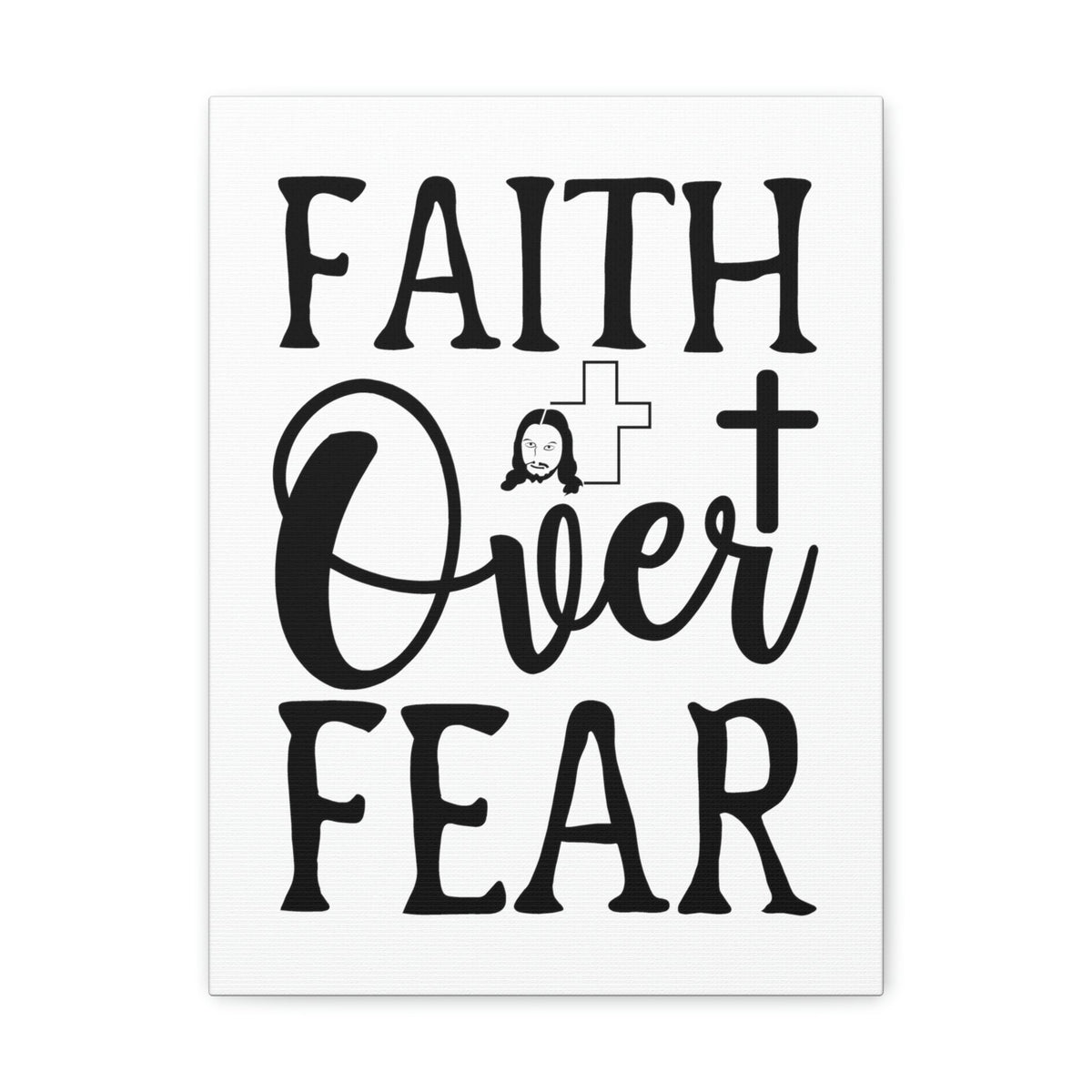 Scripture Walls Faith Over Fear Isaiah 41:10 Christian Wall Art Print Ready to Hang Unframed-Express Your Love Gifts