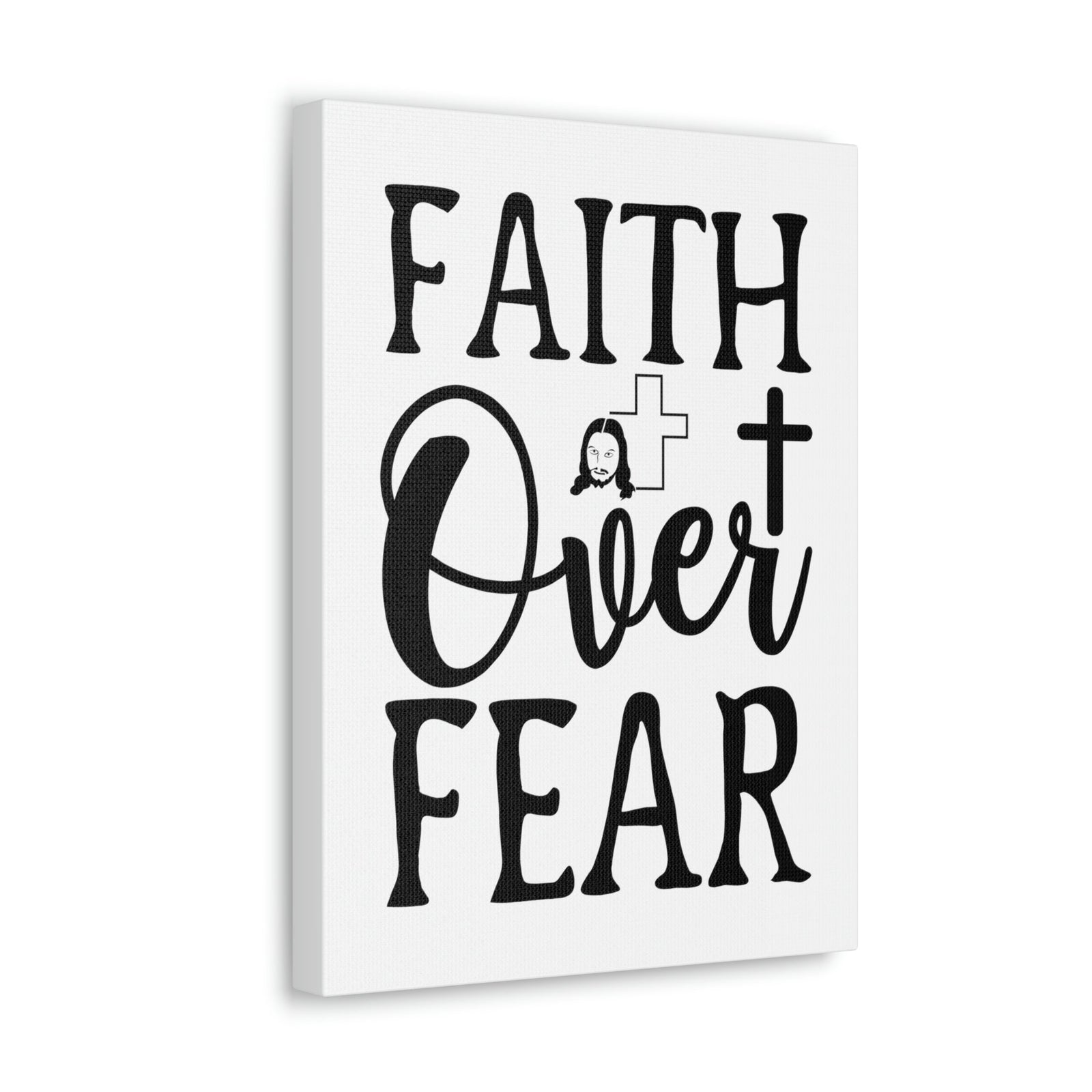 Scripture Walls Faith Over Fear Isaiah 41:10 Christian Wall Art Print Ready to Hang Unframed-Express Your Love Gifts