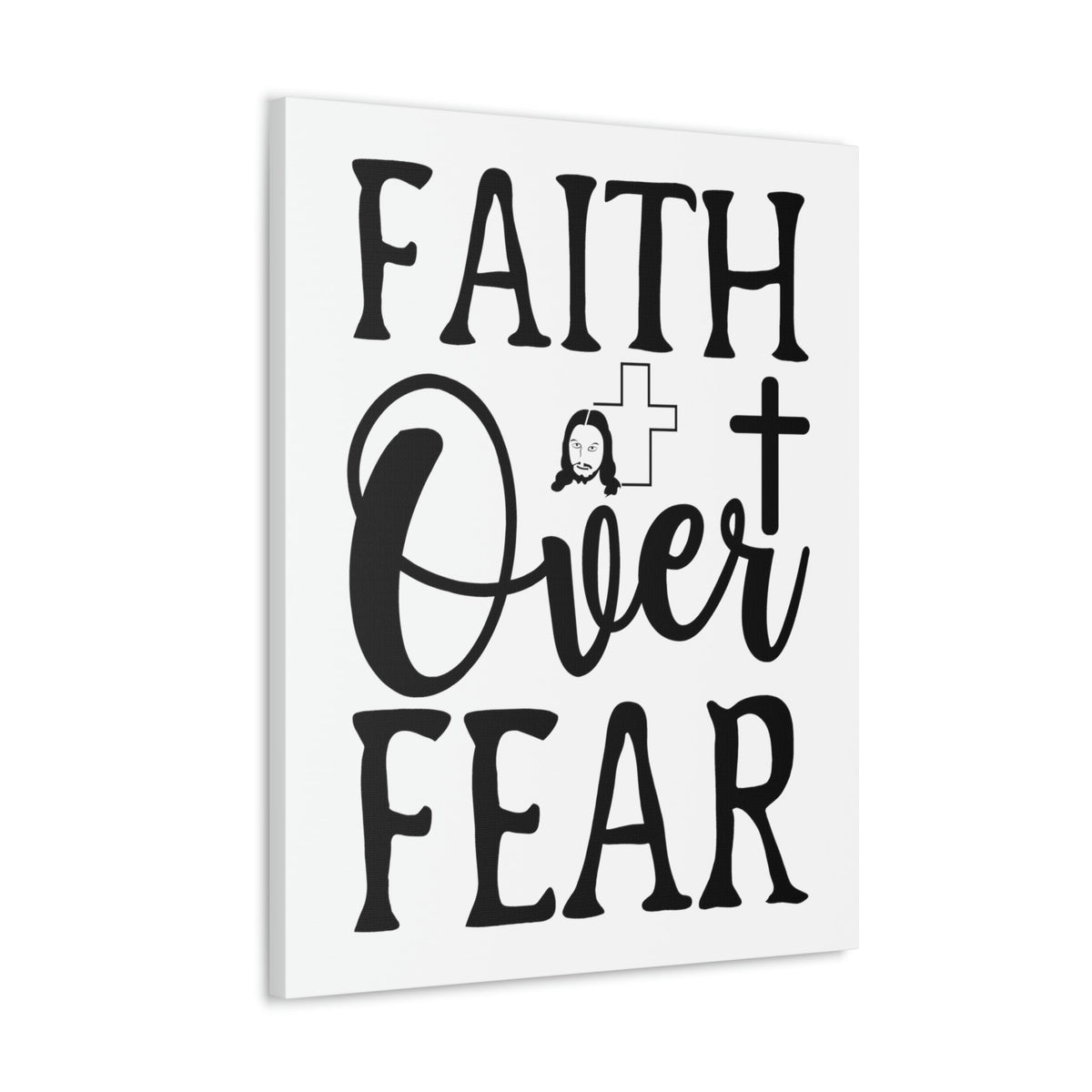 Scripture Walls Faith Over Fear Isaiah 41:10 Christian Wall Art Print Ready to Hang Unframed-Express Your Love Gifts