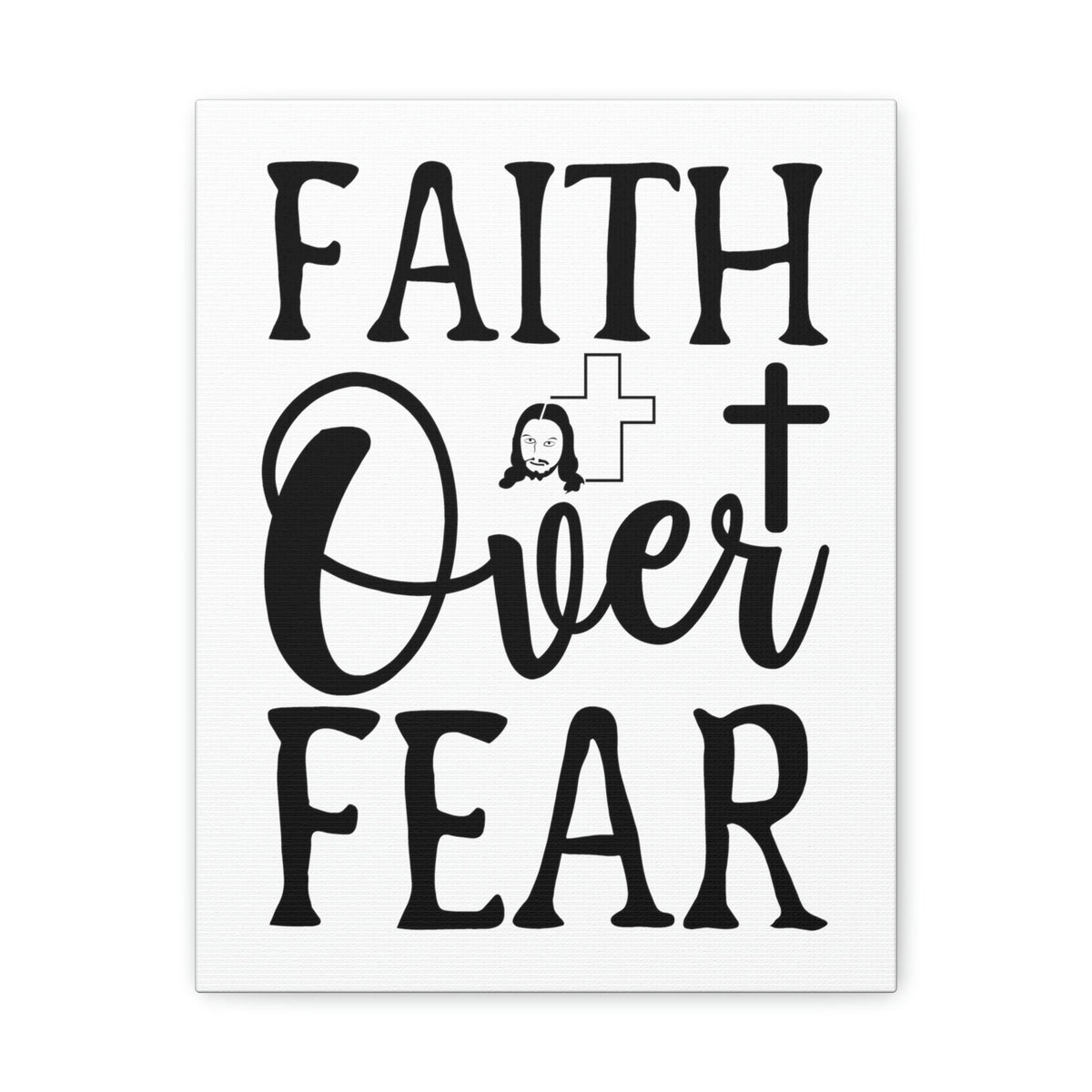 Scripture Walls Faith Over Fear Isaiah 41:10 Christian Wall Art Print Ready to Hang Unframed-Express Your Love Gifts