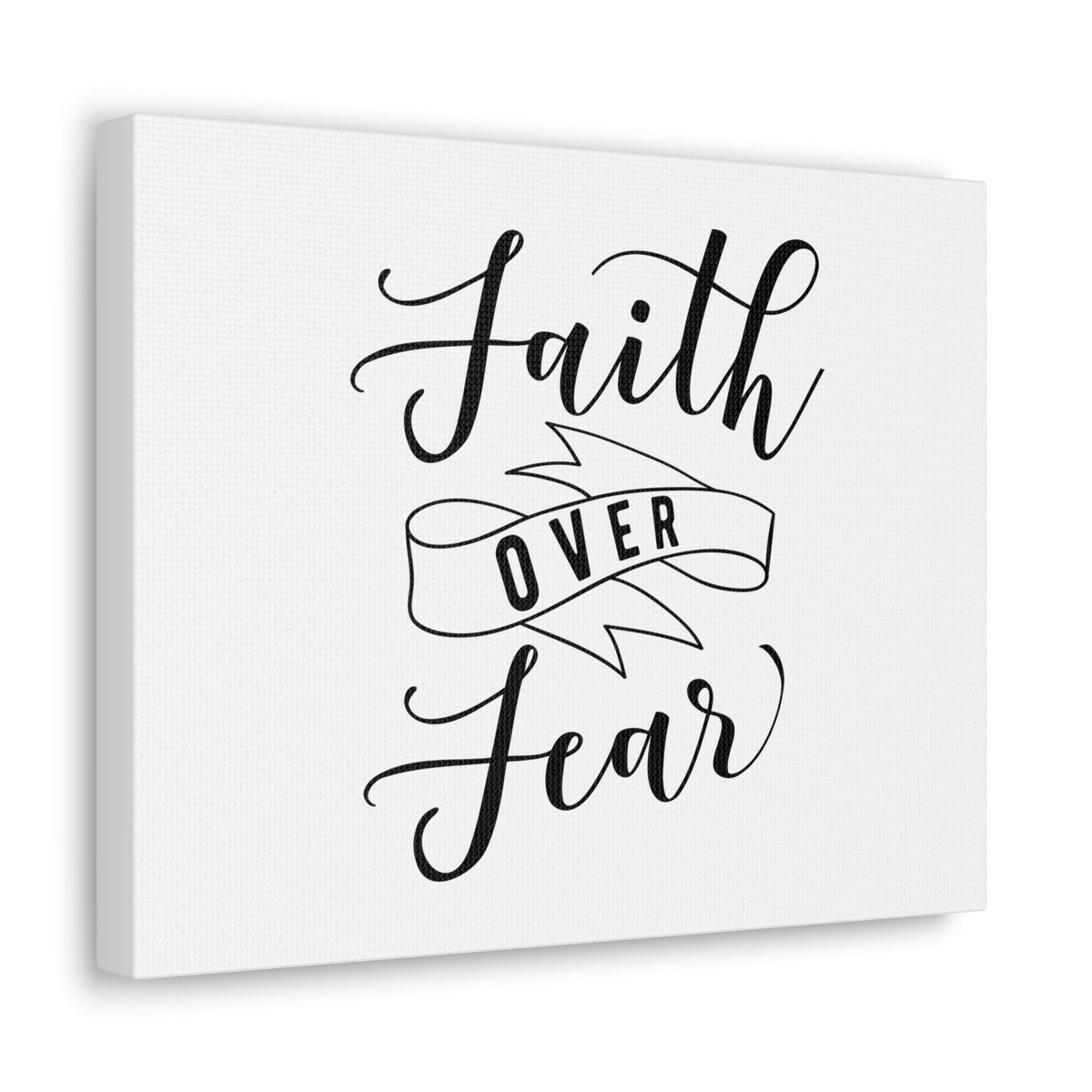 Scripture Walls Faith Over Fear Isaiah 41:10 Ribbon Christian Wall Art Bible Verse Print Ready to Hang Unframed-Express Your Love Gifts