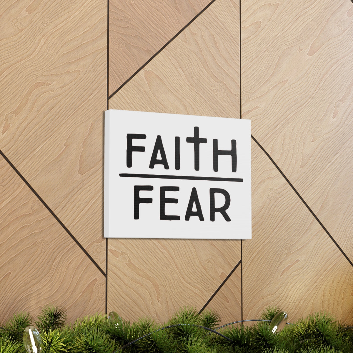 Scripture Walls Faith Over Fear Luke 12:4 Christian Wall Art Print Ready to Hang Unframed-Express Your Love Gifts