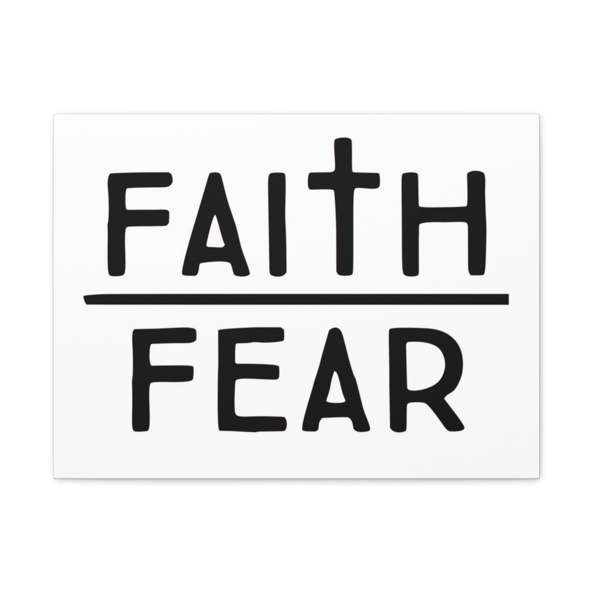 Scripture Walls Faith Over Fear Luke 12:4 Christian Wall Art Print Ready to Hang Unframed-Express Your Love Gifts