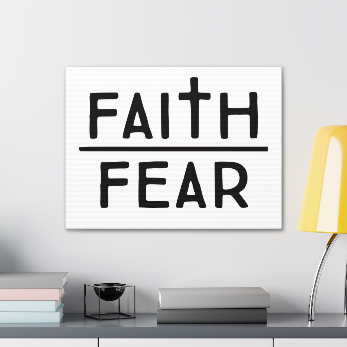 Scripture Walls Faith Over Fear Luke 12:4 Christian Wall Art Print Ready to Hang Unframed-Express Your Love Gifts