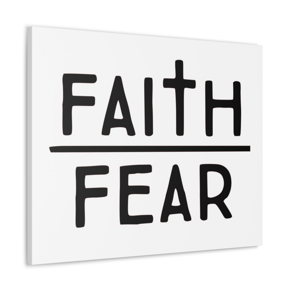 Scripture Walls Faith Over Fear Luke 12:4 Christian Wall Art Print Ready to Hang Unframed-Express Your Love Gifts