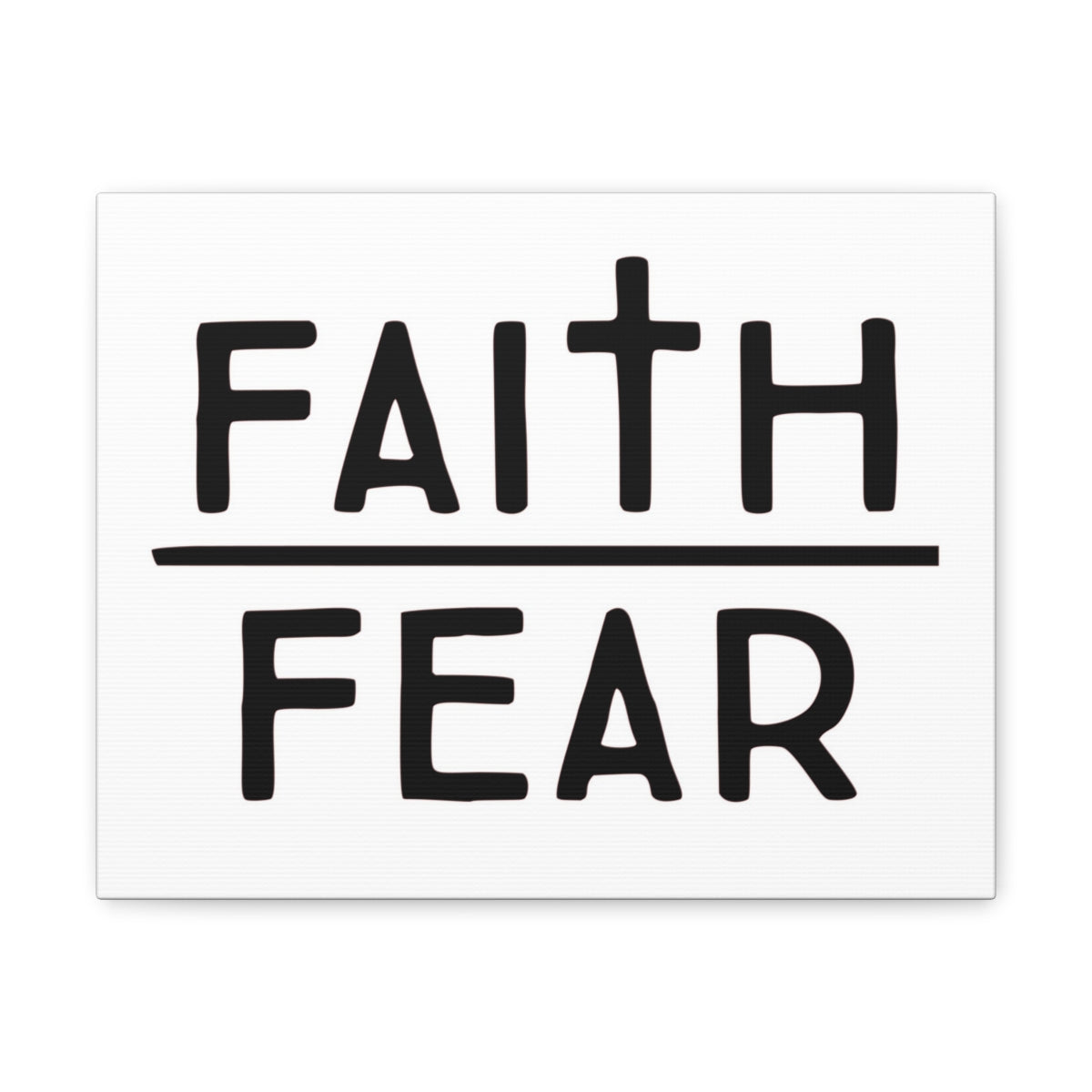 Scripture Walls Faith Over Fear Luke 12:4 Christian Wall Art Print Ready to Hang Unframed-Express Your Love Gifts