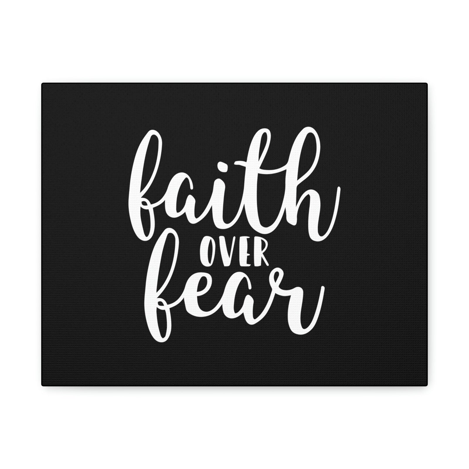 Scripture Walls Faith Over Fear Mark 4:40 Black And White Christian Wall Art Bible Verse Print Ready to Hang Unframed-Express Your Love Gifts