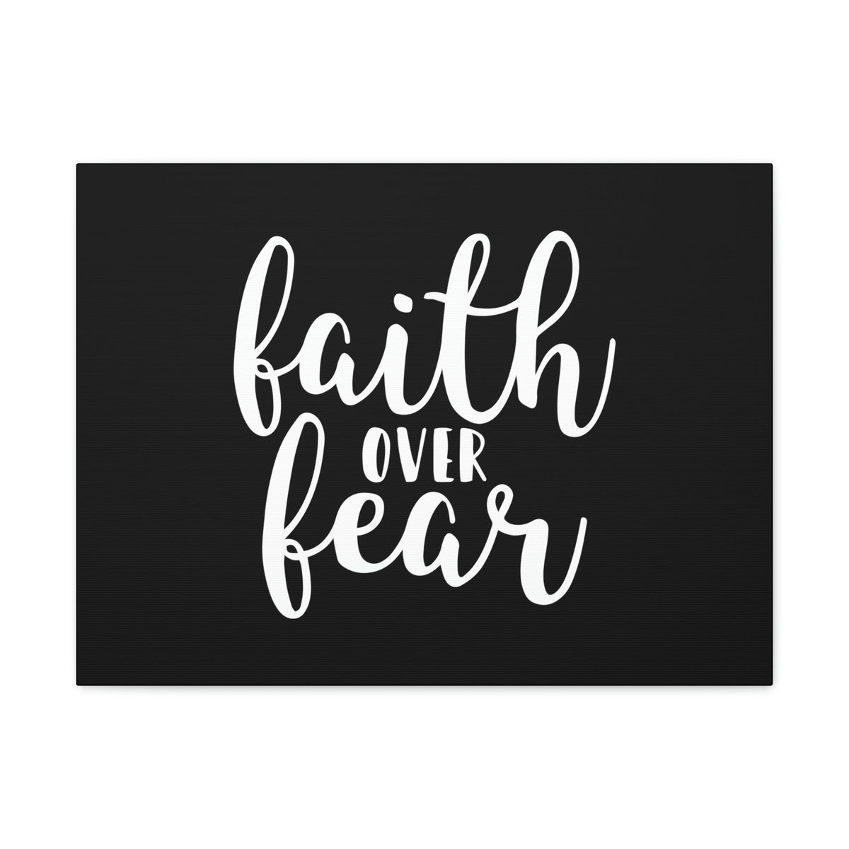 Scripture Walls Faith Over Fear Mark 4:40 Black And White Christian Wall Art Bible Verse Print Ready to Hang Unframed-Express Your Love Gifts