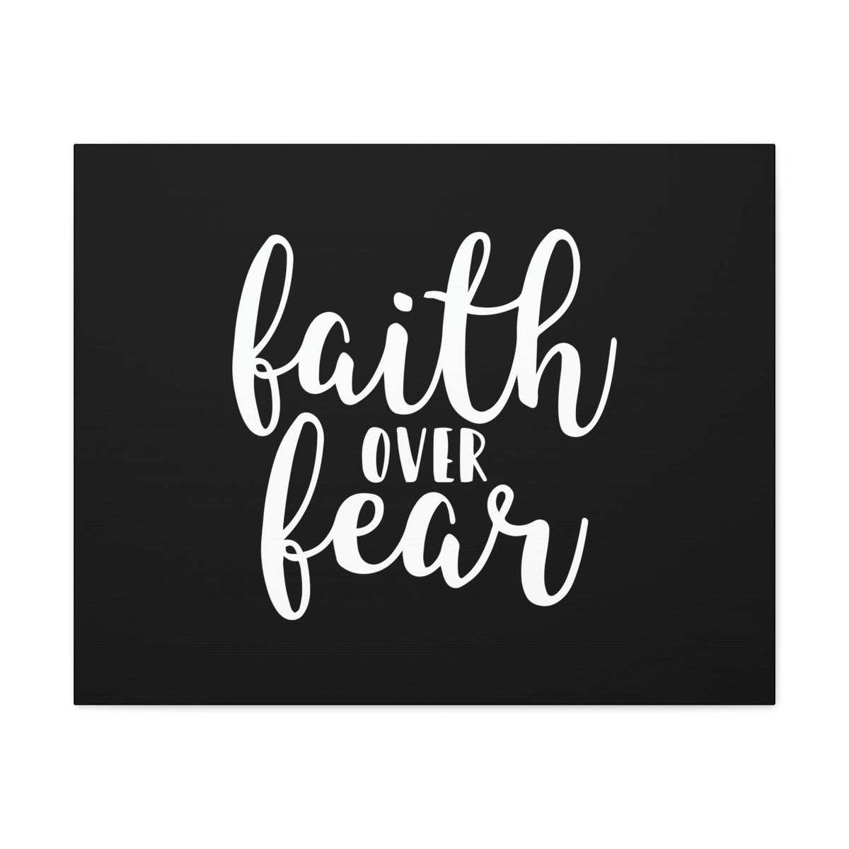 Scripture Walls Faith Over Fear Mark 4:40 Black And White Christian Wall Art Bible Verse Print Ready to Hang Unframed-Express Your Love Gifts