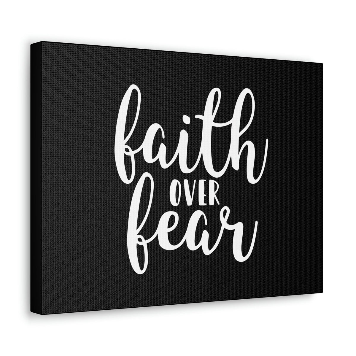 Scripture Walls Faith Over Fear Mark 4:40 Black And White Christian Wall Art Bible Verse Print Ready to Hang Unframed-Express Your Love Gifts
