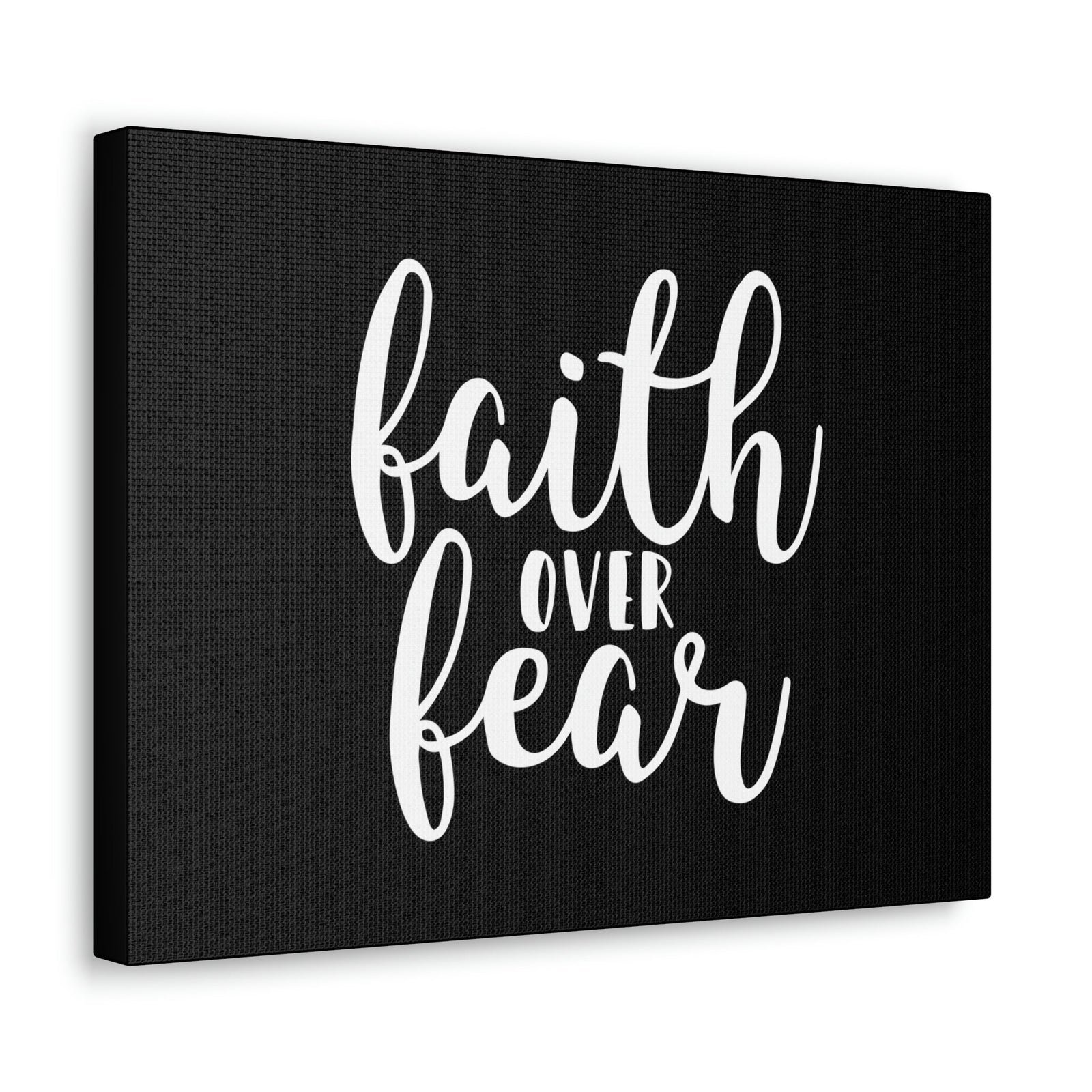 Scripture Walls Faith Over Fear Mark 4:40 Black And White Christian Wall Art Bible Verse Print Ready to Hang Unframed-Express Your Love Gifts
