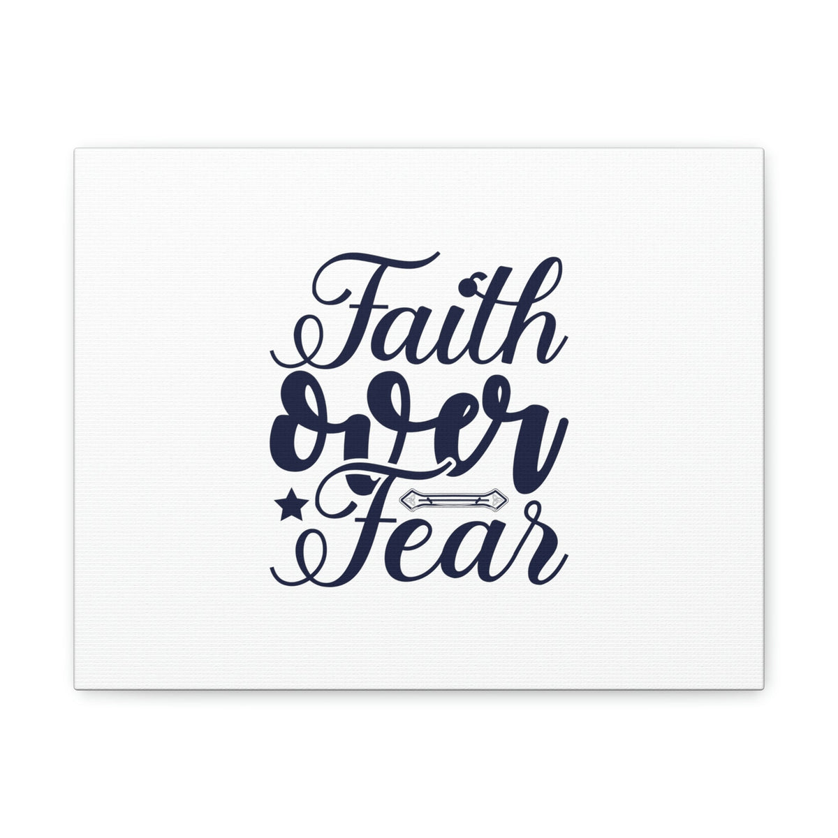 Scripture Walls Faith Over Fear Mark 4:40 Star Blue Christian Wall Art Bible Verse Print Ready to Hang Unframed-Express Your Love Gifts