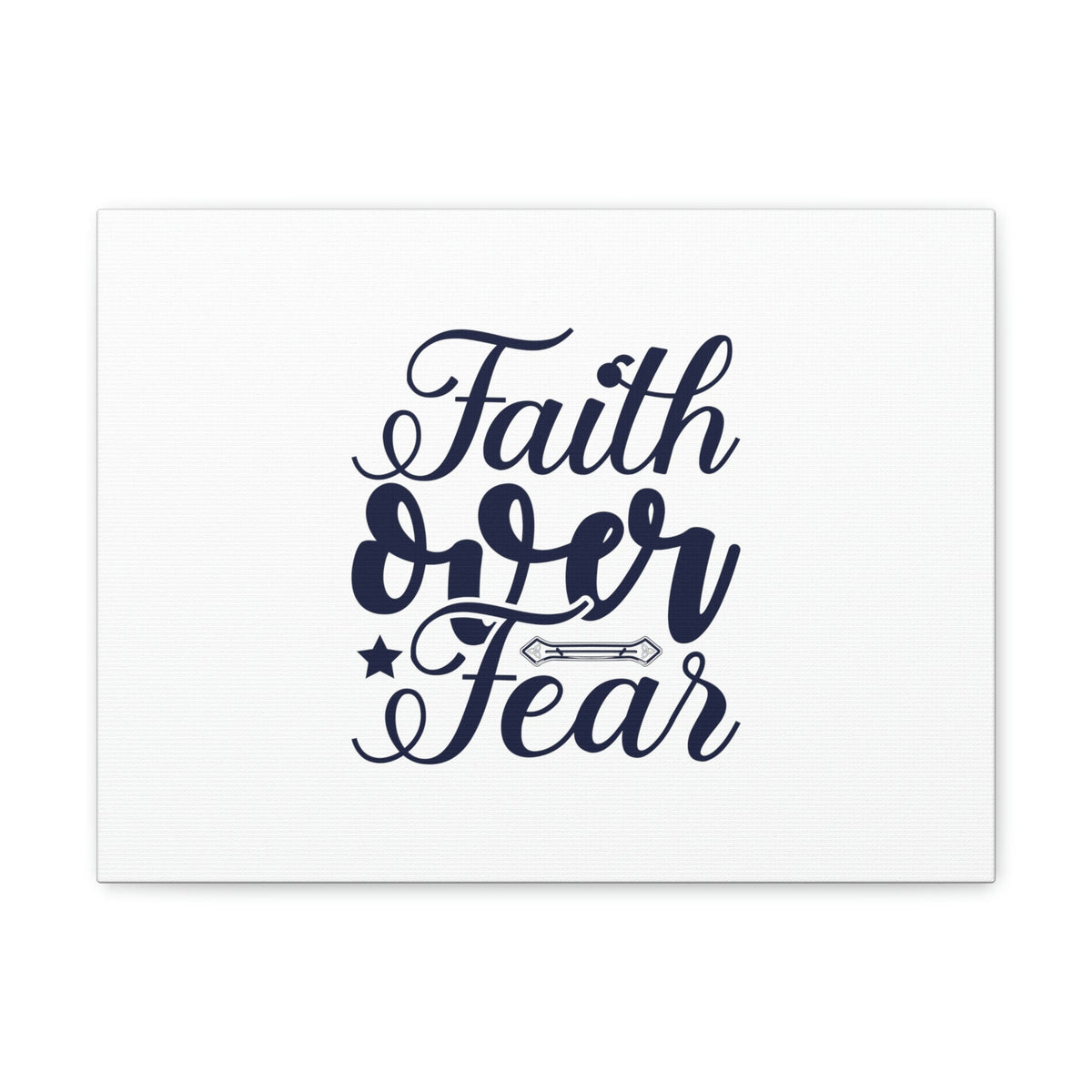 Scripture Walls Faith Over Fear Mark 4:40 Star Blue Christian Wall Art Bible Verse Print Ready to Hang Unframed-Express Your Love Gifts
