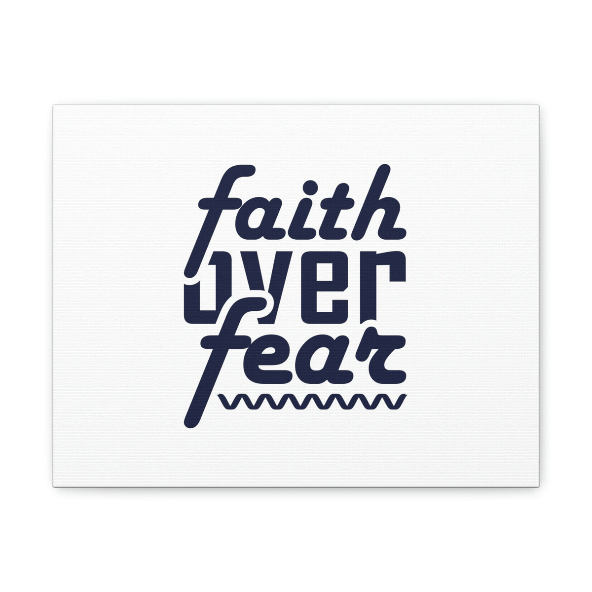 Scripture Walls Faith Over Fear Mark 4:40 ZigZag Christian Wall Art Bible Verse Print Ready to Hang Unframed-Express Your Love Gifts