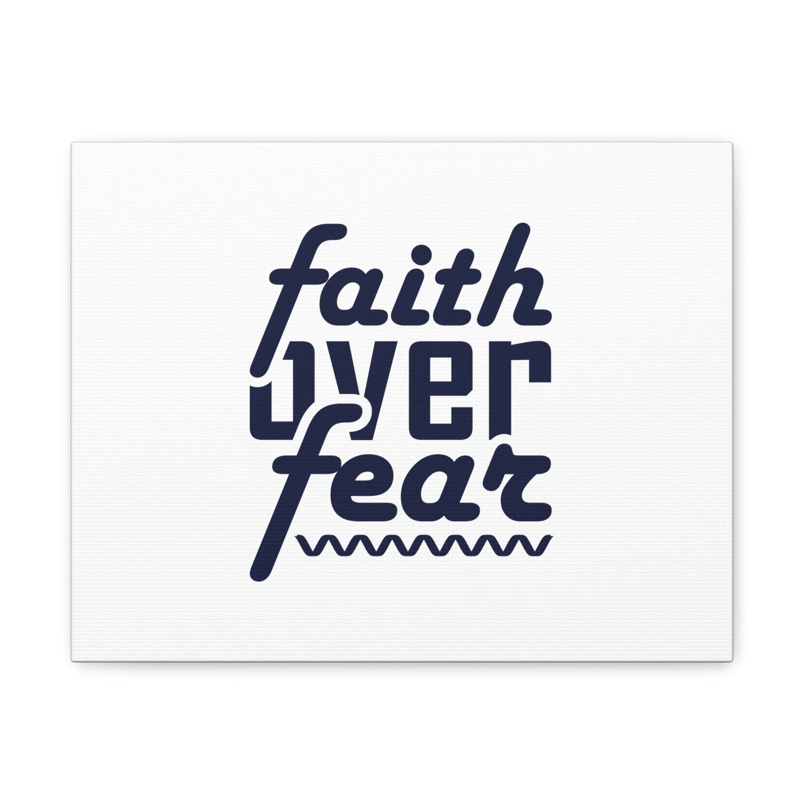 Scripture Walls Faith Over Fear Mark 4:40 ZigZag Christian Wall Art Bible Verse Print Ready to Hang Unframed-Express Your Love Gifts
