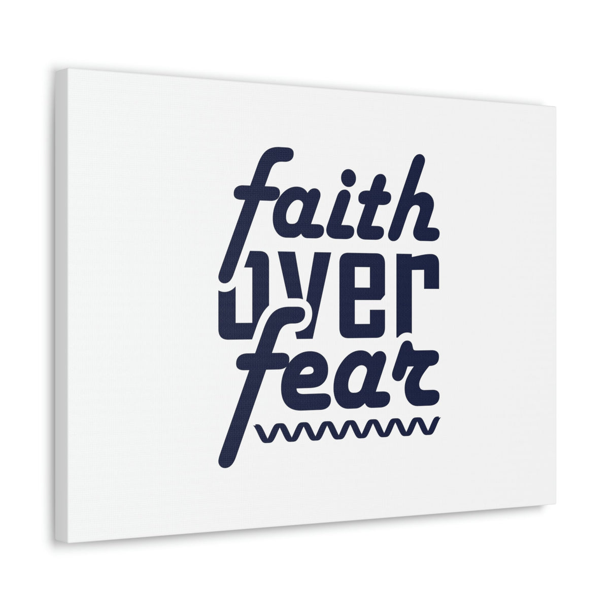 Scripture Walls Faith Over Fear Mark 4:40 ZigZag Christian Wall Art Bible Verse Print Ready to Hang Unframed-Express Your Love Gifts