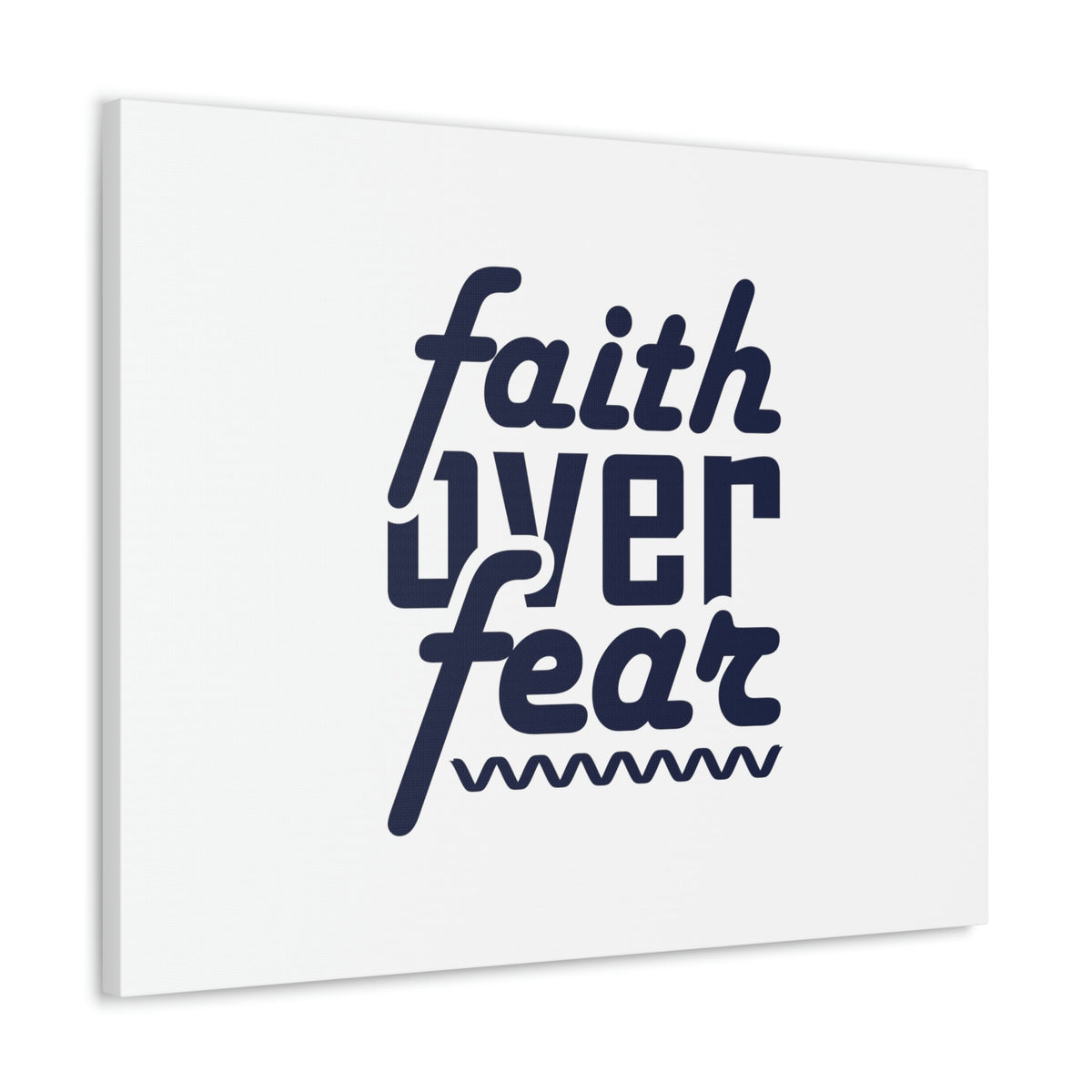 Scripture Walls Faith Over Fear Mark 4:40 ZigZag Christian Wall Art Bible Verse Print Ready to Hang Unframed-Express Your Love Gifts