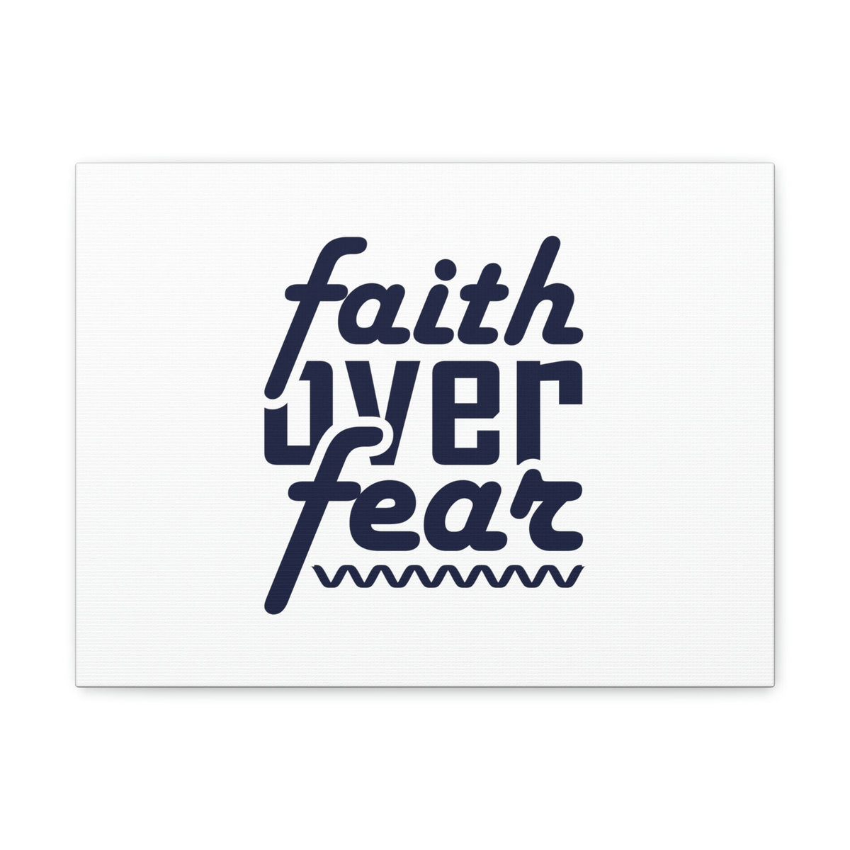Scripture Walls Faith Over Fear Mark 4:40 ZigZag Christian Wall Art Bible Verse Print Ready to Hang Unframed-Express Your Love Gifts
