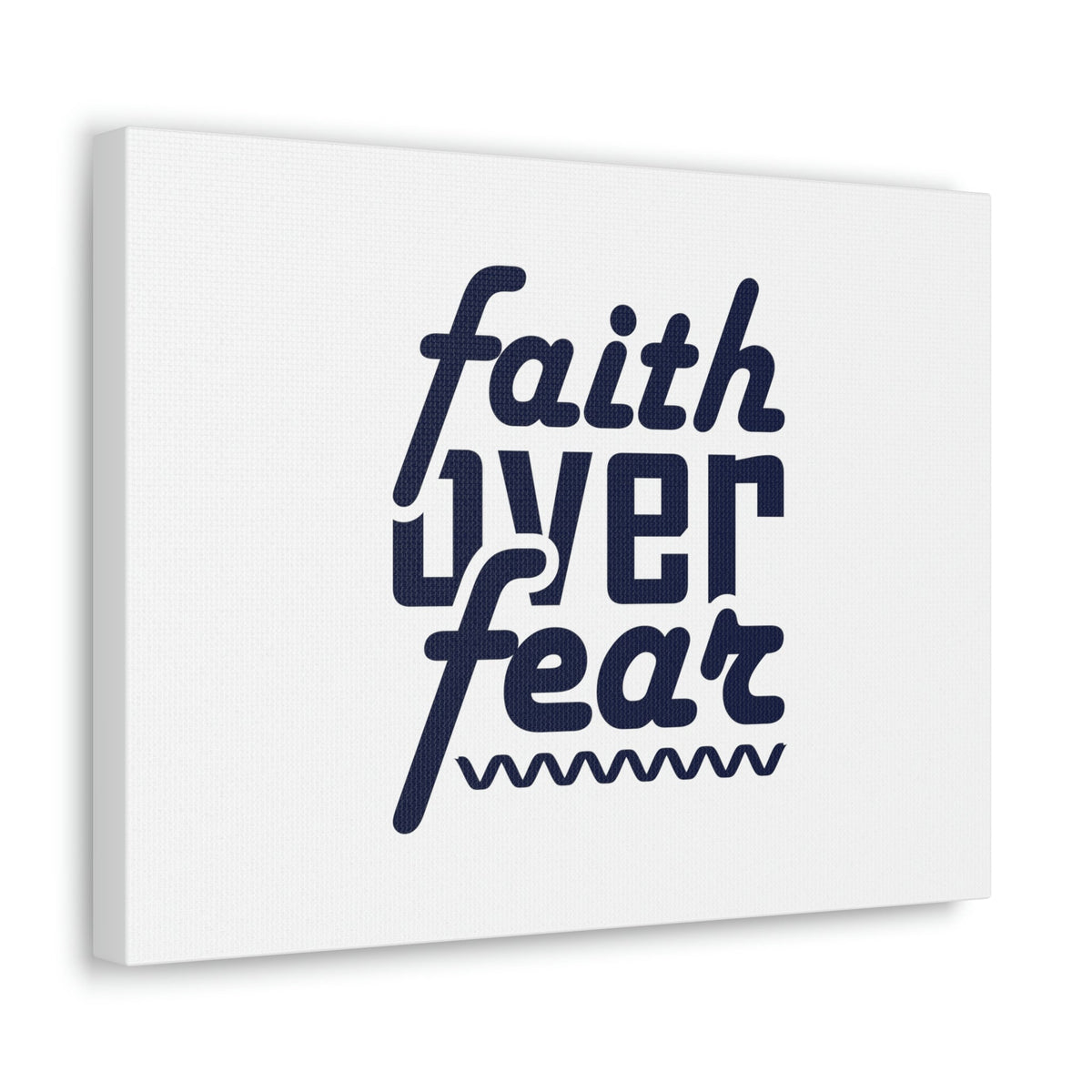 Scripture Walls Faith Over Fear Mark 4:40 ZigZag Christian Wall Art Bible Verse Print Ready to Hang Unframed-Express Your Love Gifts