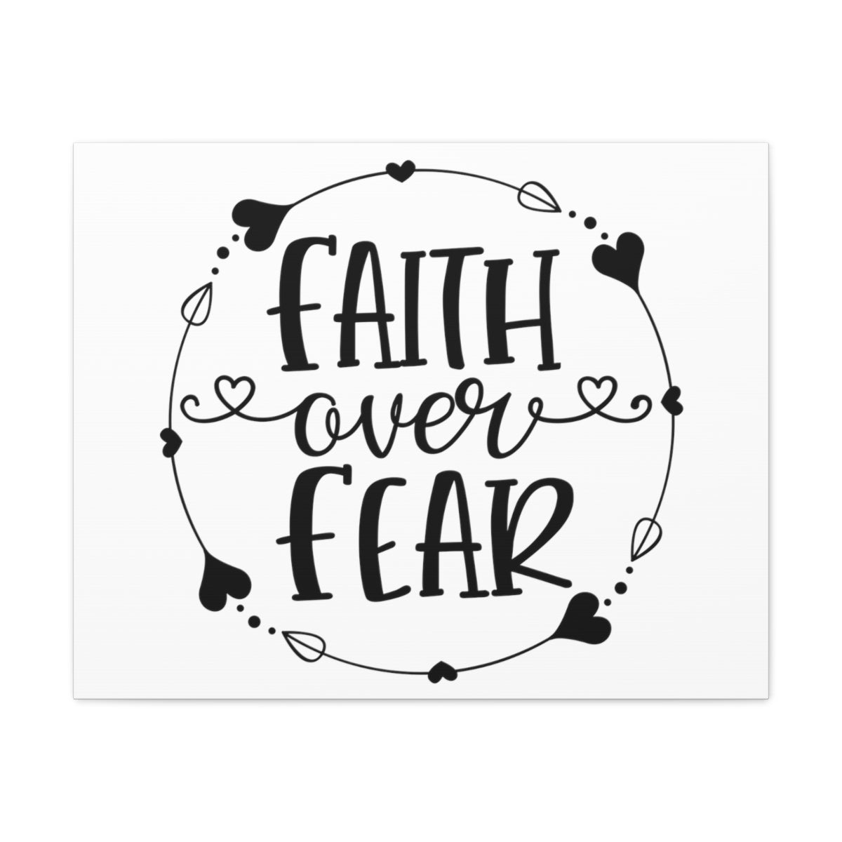 Scripture Walls Faith Over Fear Proverbs 29:25 Christian Wall Art Print Ready to Hang Unframed-Express Your Love Gifts