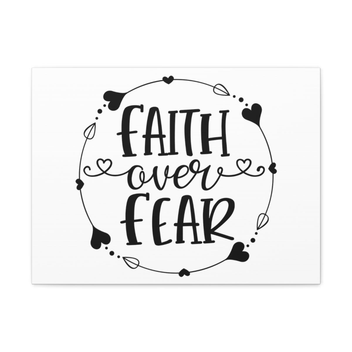Scripture Walls Faith Over Fear Proverbs 29:25 Christian Wall Art Print Ready to Hang Unframed-Express Your Love Gifts