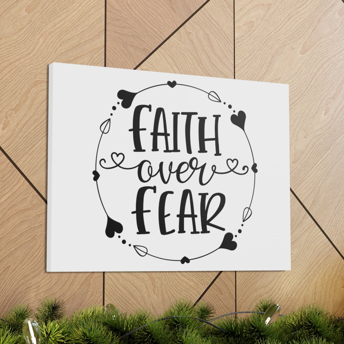Scripture Walls Faith Over Fear Proverbs 29:25 Christian Wall Art Print Ready to Hang Unframed-Express Your Love Gifts