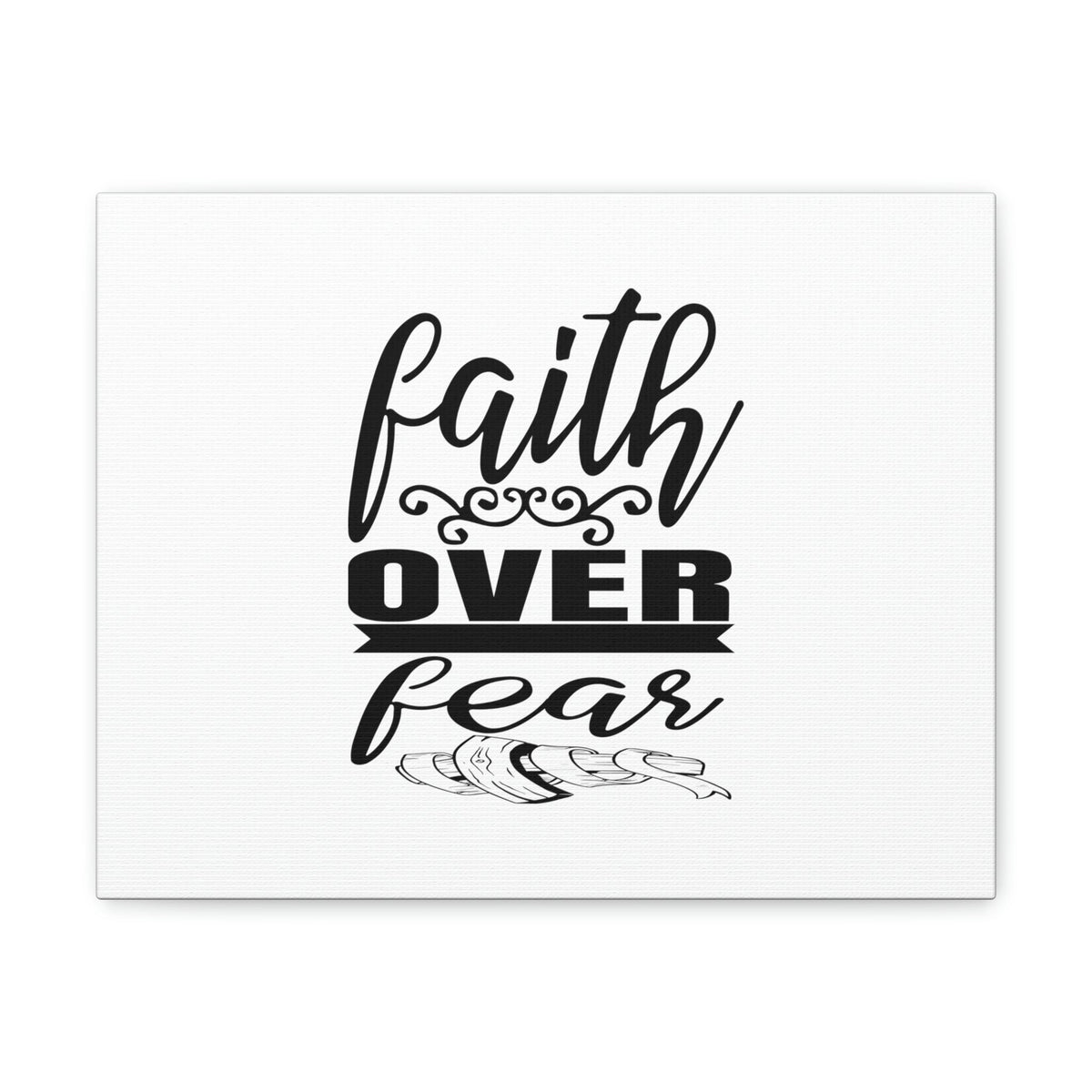 Scripture Walls Faith Over Fear Proverbs 29:25 Ornamental Christian Wall Art Bible Verse Print Ready to Hang Unframed-Express Your Love Gifts