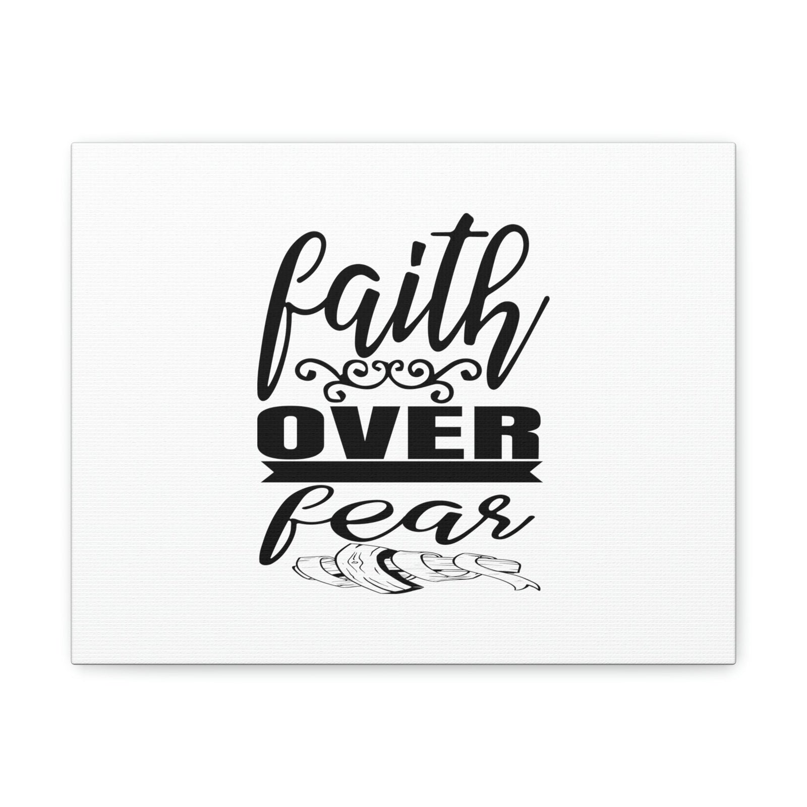 Scripture Walls Faith Over Fear Proverbs 29:25 Ornamental Christian Wall Art Bible Verse Print Ready to Hang Unframed-Express Your Love Gifts