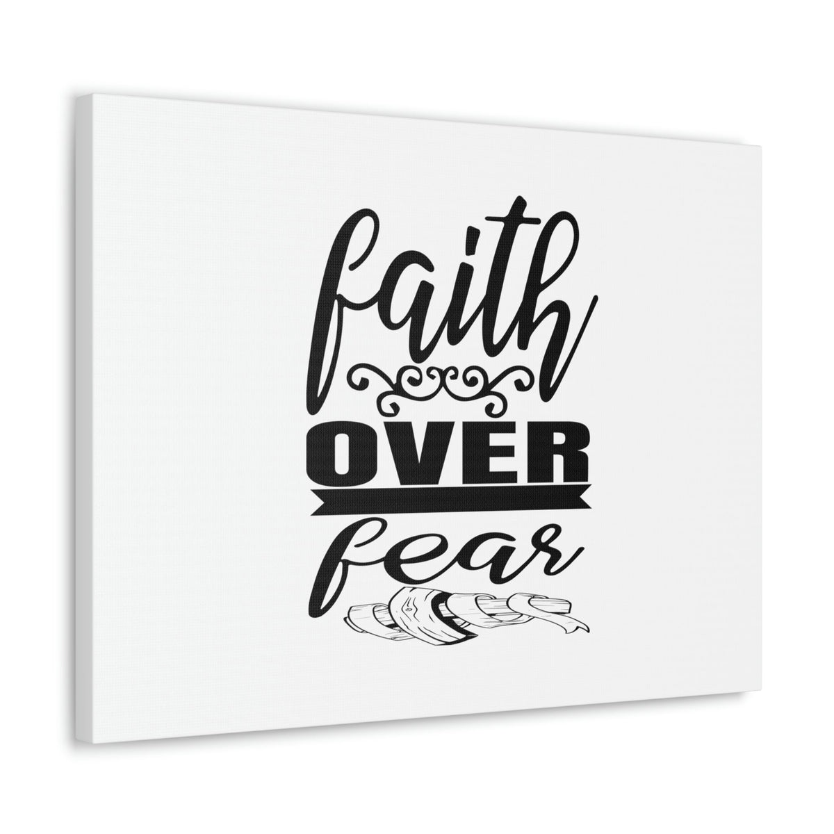 Scripture Walls Faith Over Fear Proverbs 29:25 Ornamental Christian Wall Art Bible Verse Print Ready to Hang Unframed-Express Your Love Gifts