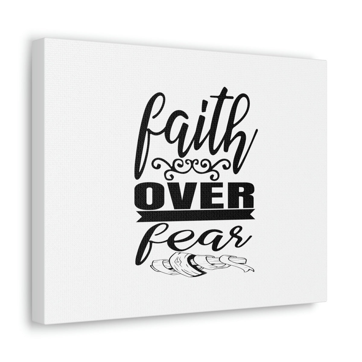 Scripture Walls Faith Over Fear Proverbs 29:25 Ornamental Christian Wall Art Bible Verse Print Ready to Hang Unframed-Express Your Love Gifts