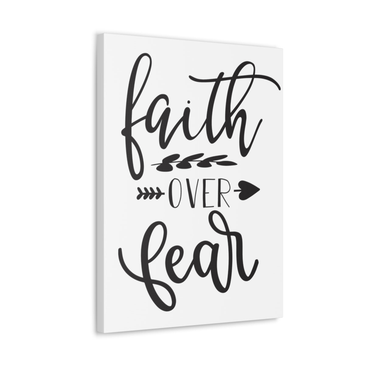 Scripture Walls Faith Over Fear Psalm 23:4 Christian Wall Art Print Ready to Hang Unframed-Express Your Love Gifts