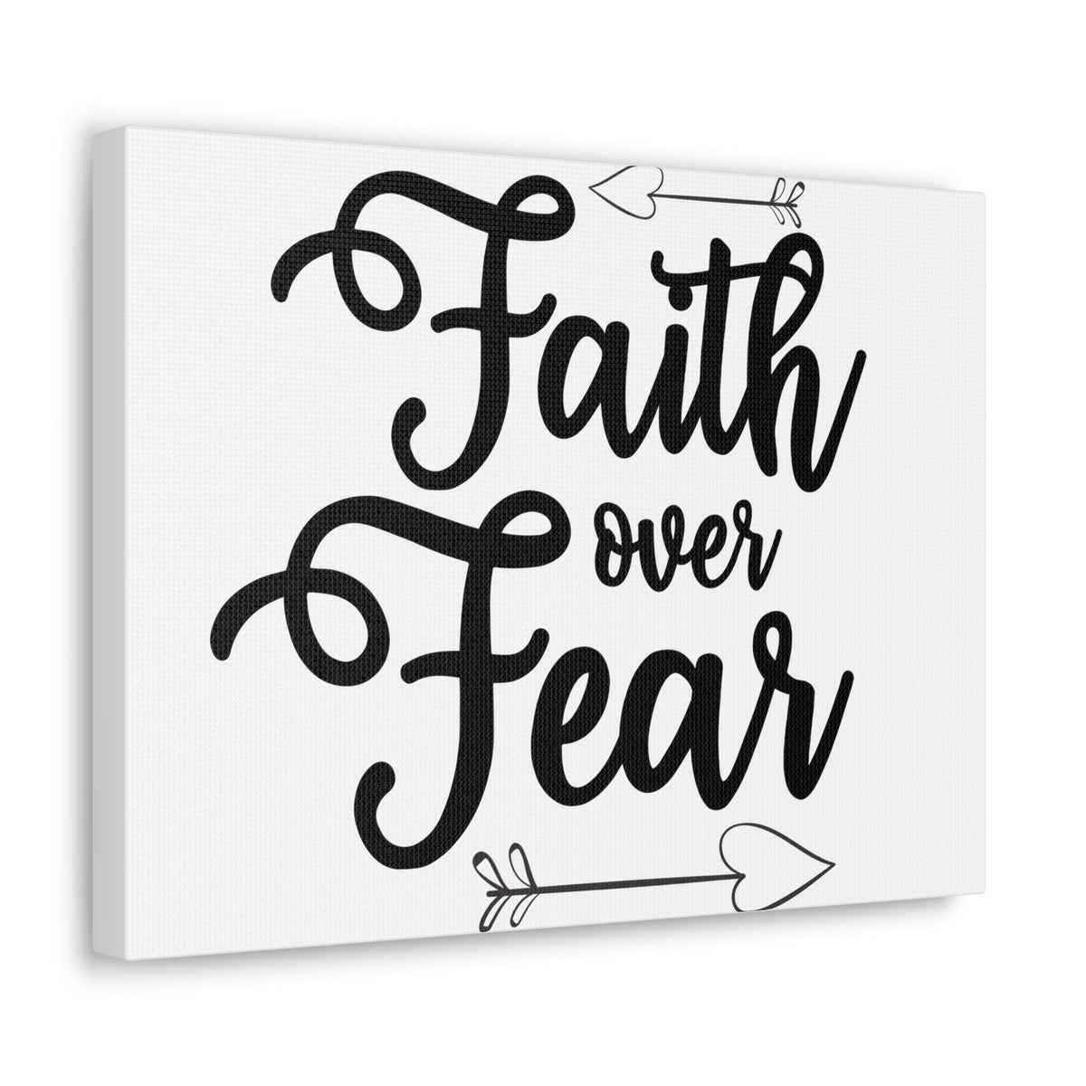 Scripture Walls Faith Over Fear Psalm 34:4 Arrow Christian Wall Art Print Ready to Hang Unframed-Express Your Love Gifts